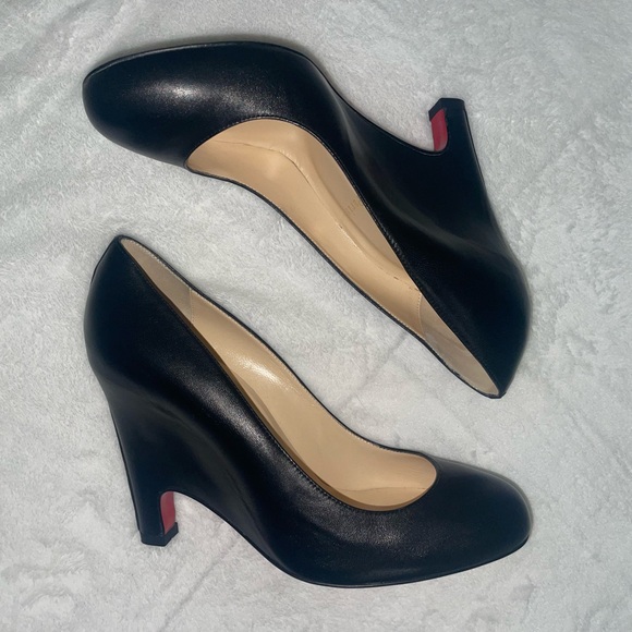 Christian Louboutin Morphing 100 Nappa  Black Leather Pumps - Picture 4 of 9